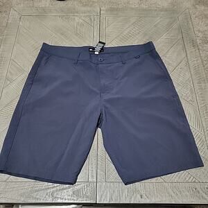 Travis Mathew Shorts Blue Flat Front 9" Inseam Golf NWOT